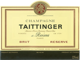 China Wines China,,China:Taittinger Brut Reserve Champagne